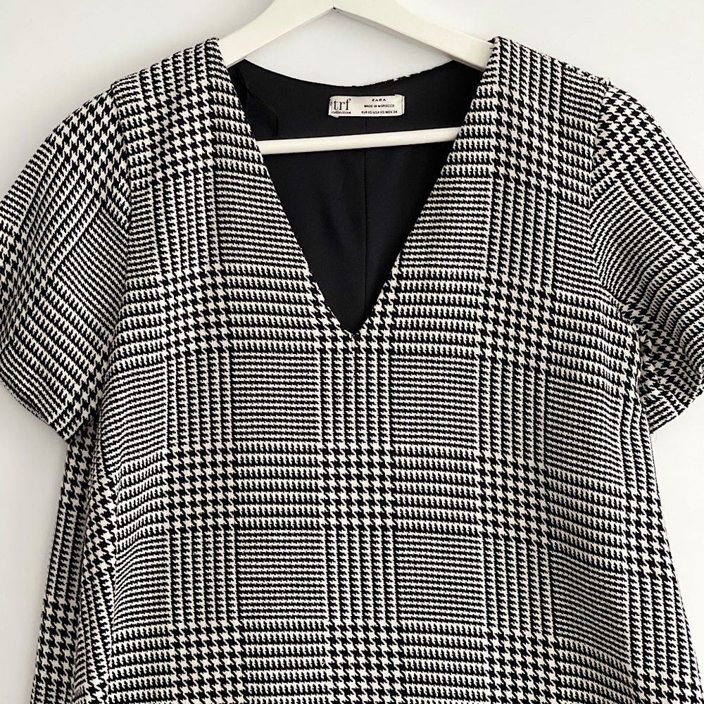 Zara Tweed mini A line/ T-shirt dress